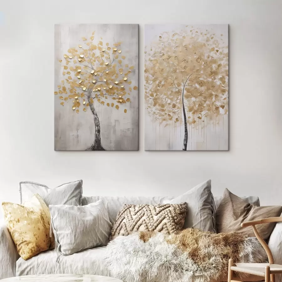 Papier peint Arbre abstrait, peinture d'imitation m31013