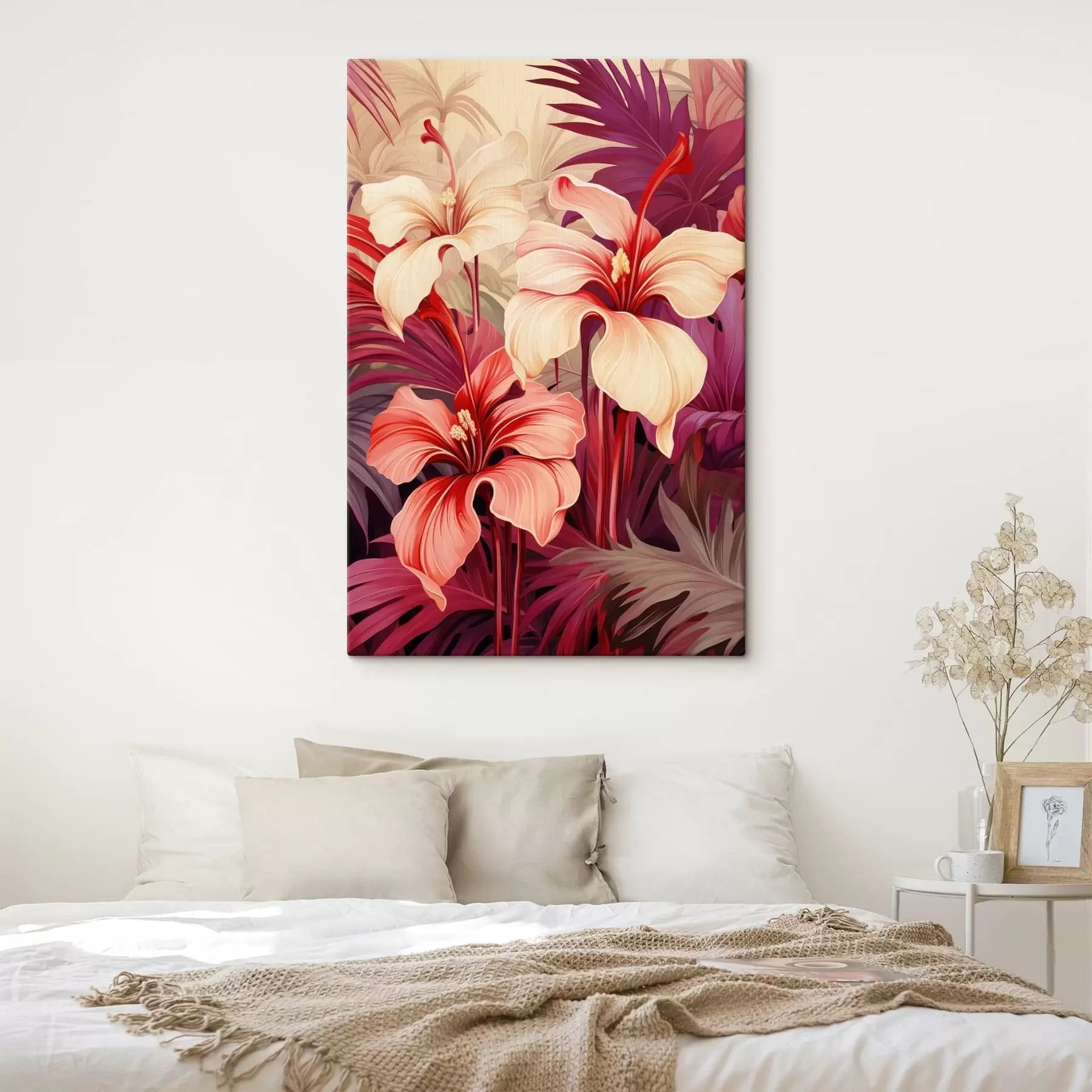 Tableau Feuilles lumineuses s50820
