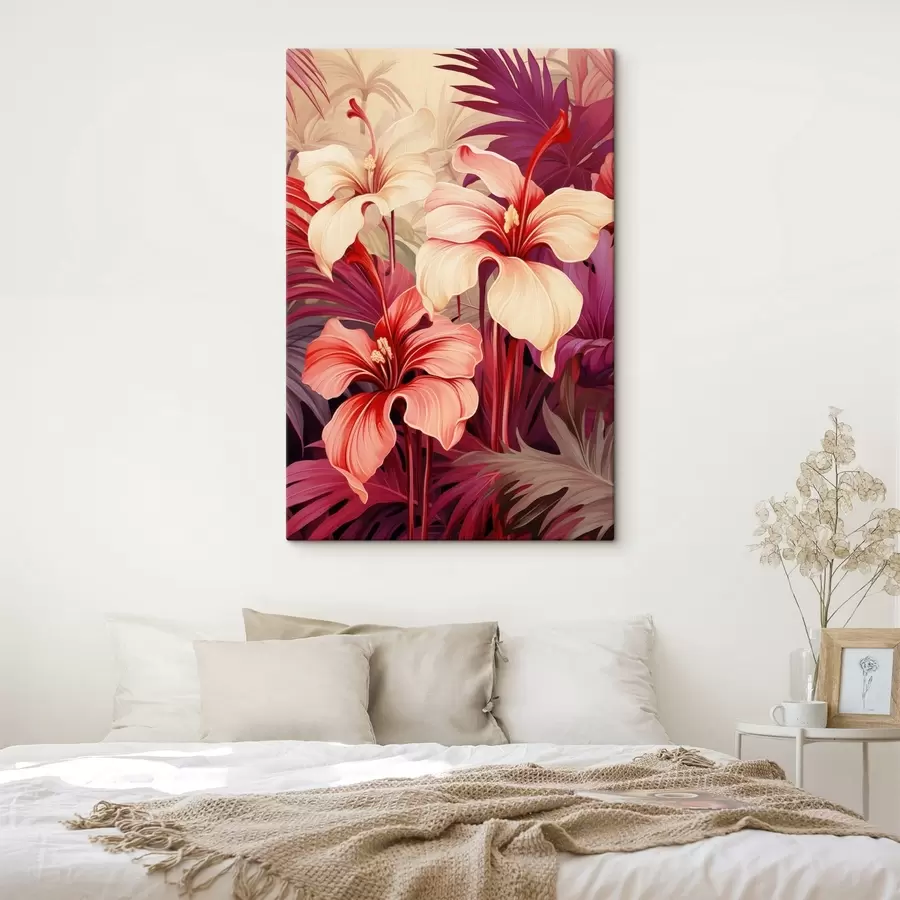 Tableau Feuilles lumineuses s50820