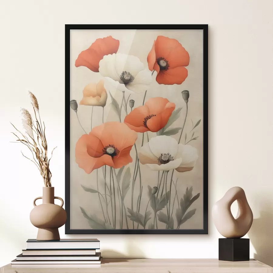 Papier peint Coquelicots f50807