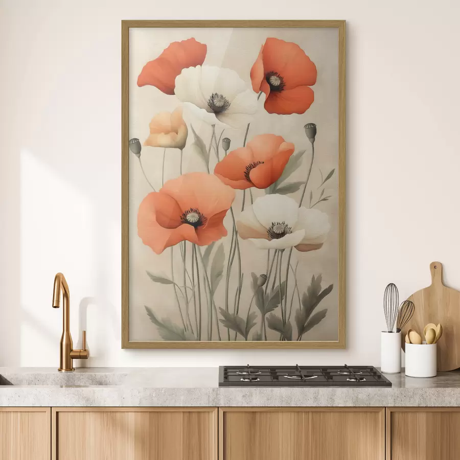 Papier peint Coquelicots f50807