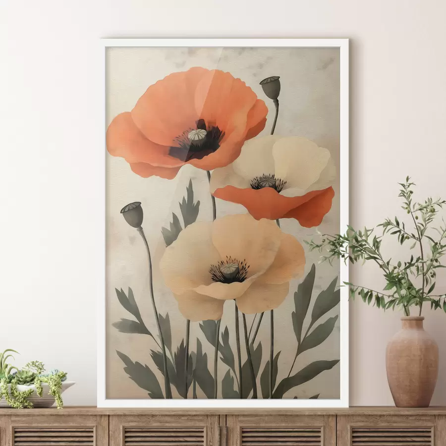 Papier peint Coquelicots f50808