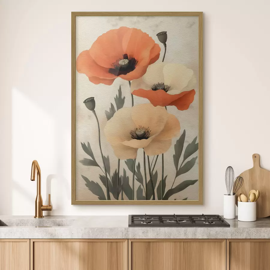 Papier peint Coquelicots f50808