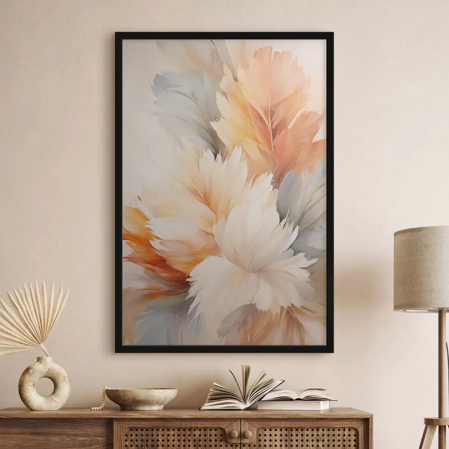 Papier peint Plumes colorées f50809