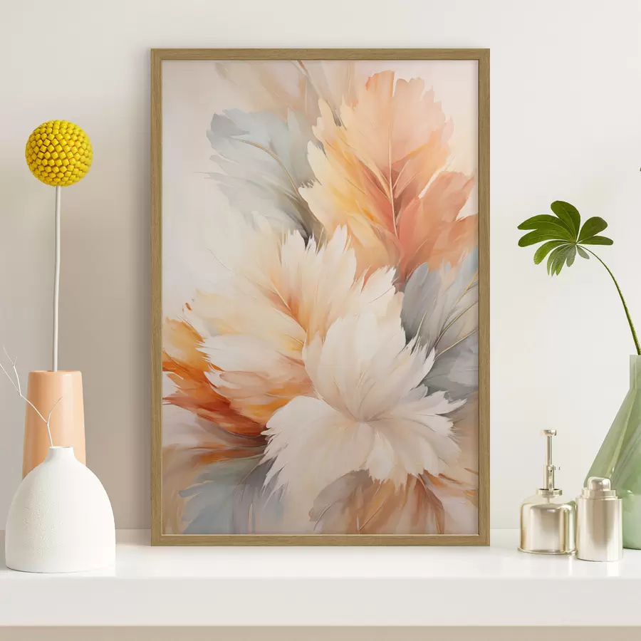 Papier peint Plumes colorées f50809