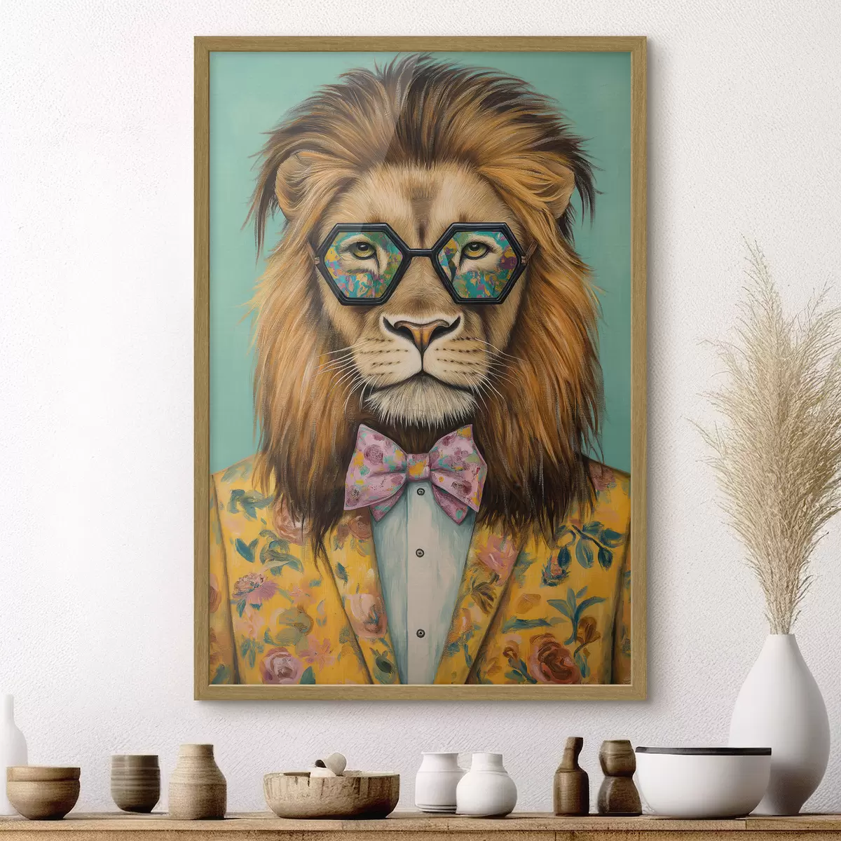 Poster Lion et légèreté f50815