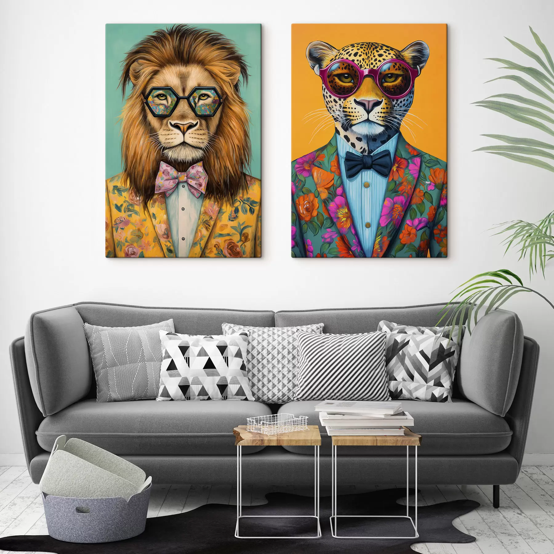 Tableau Des animaux déguisés m31018