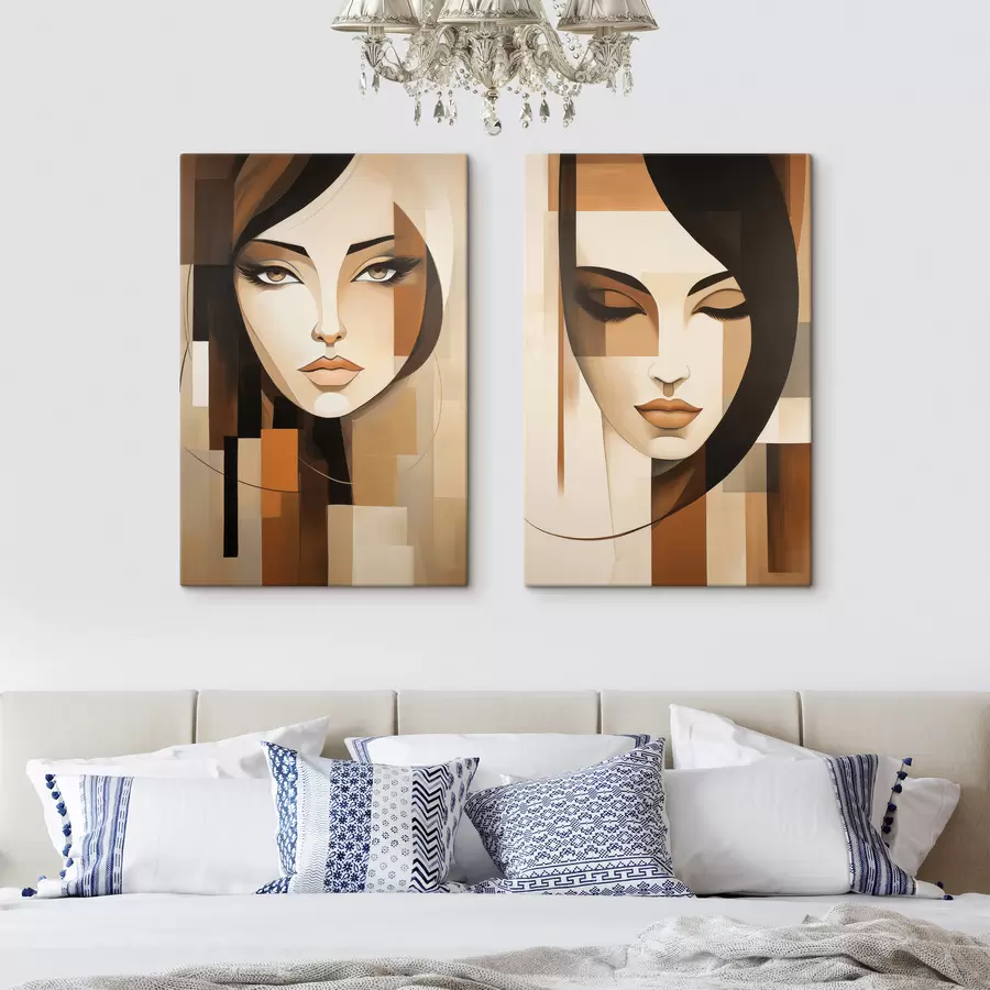 Tableau Portraits abstraits m31020