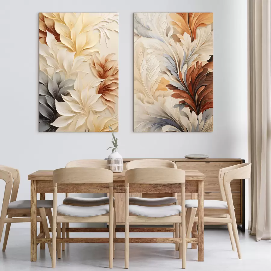 Papier peint Feuilles abstraites m31022