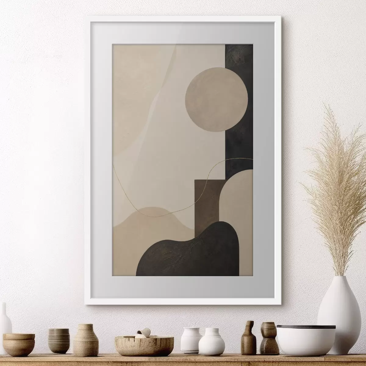 Poster Géométrie des couleurs et des formes f50499