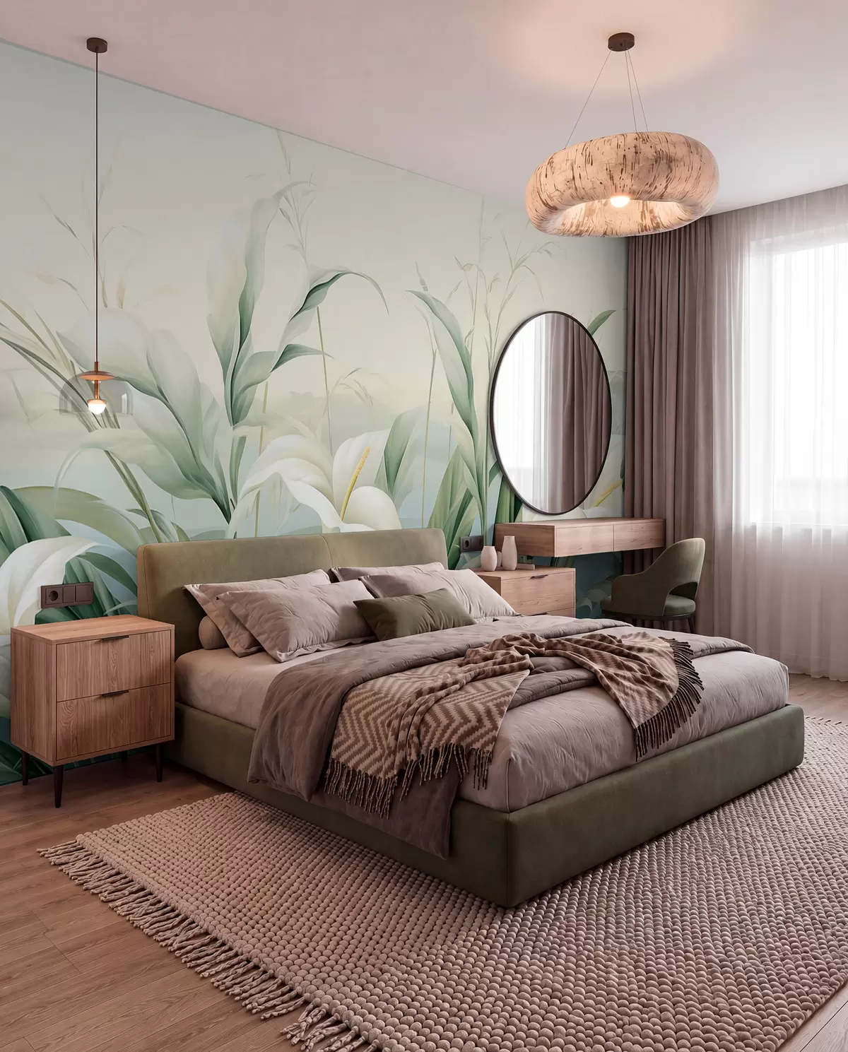 Papier peint Jardin d’arums w05916