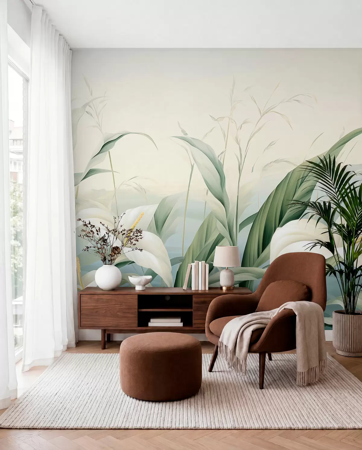 Papier peint Jardin d’arums w05916