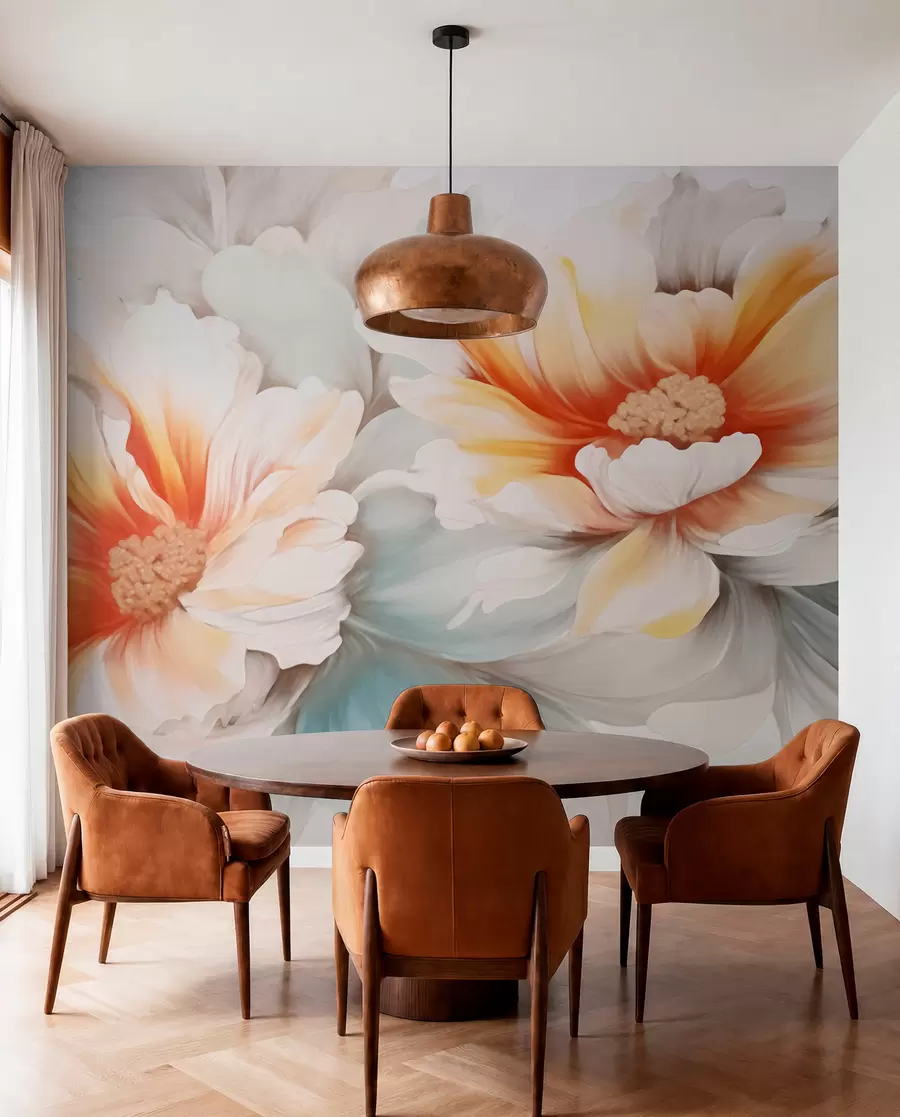 Papier peint Fleurs imaginaires w05941