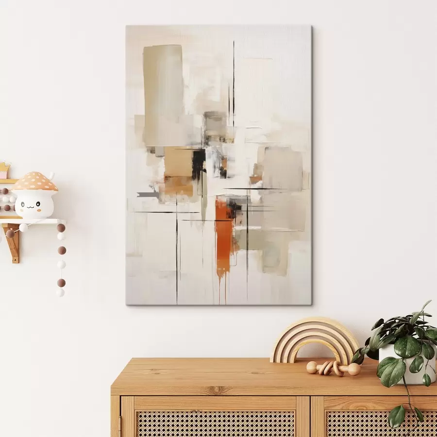 Tableau Abstraction, imitation de la peinture s50847