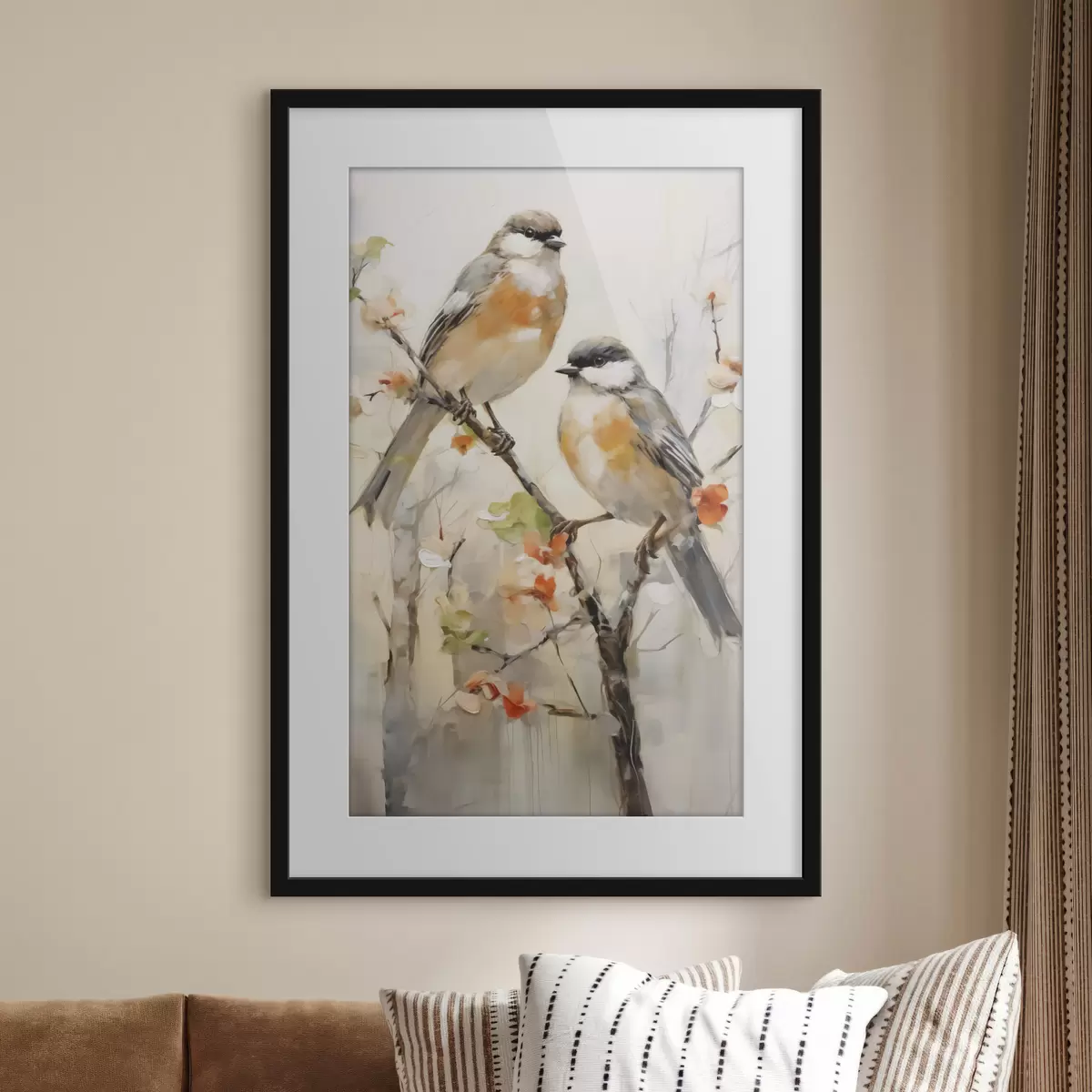 Poster Oiseaux et élan f50840