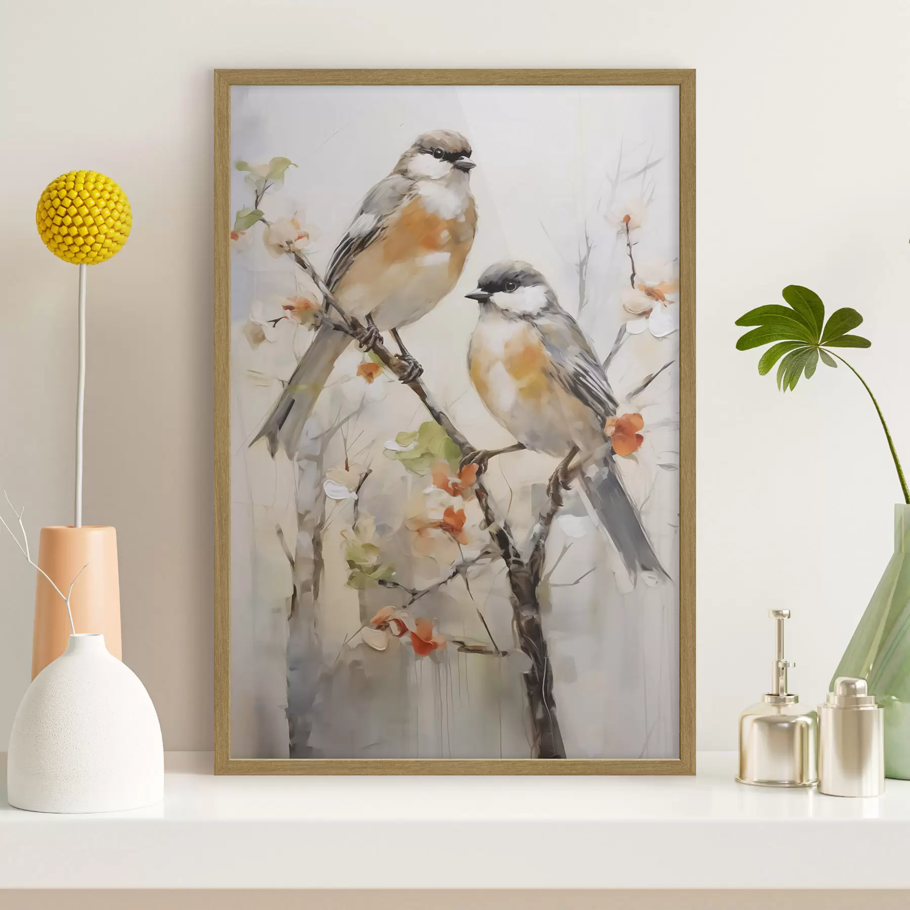 Papier peint Oiseaux et élan f50840