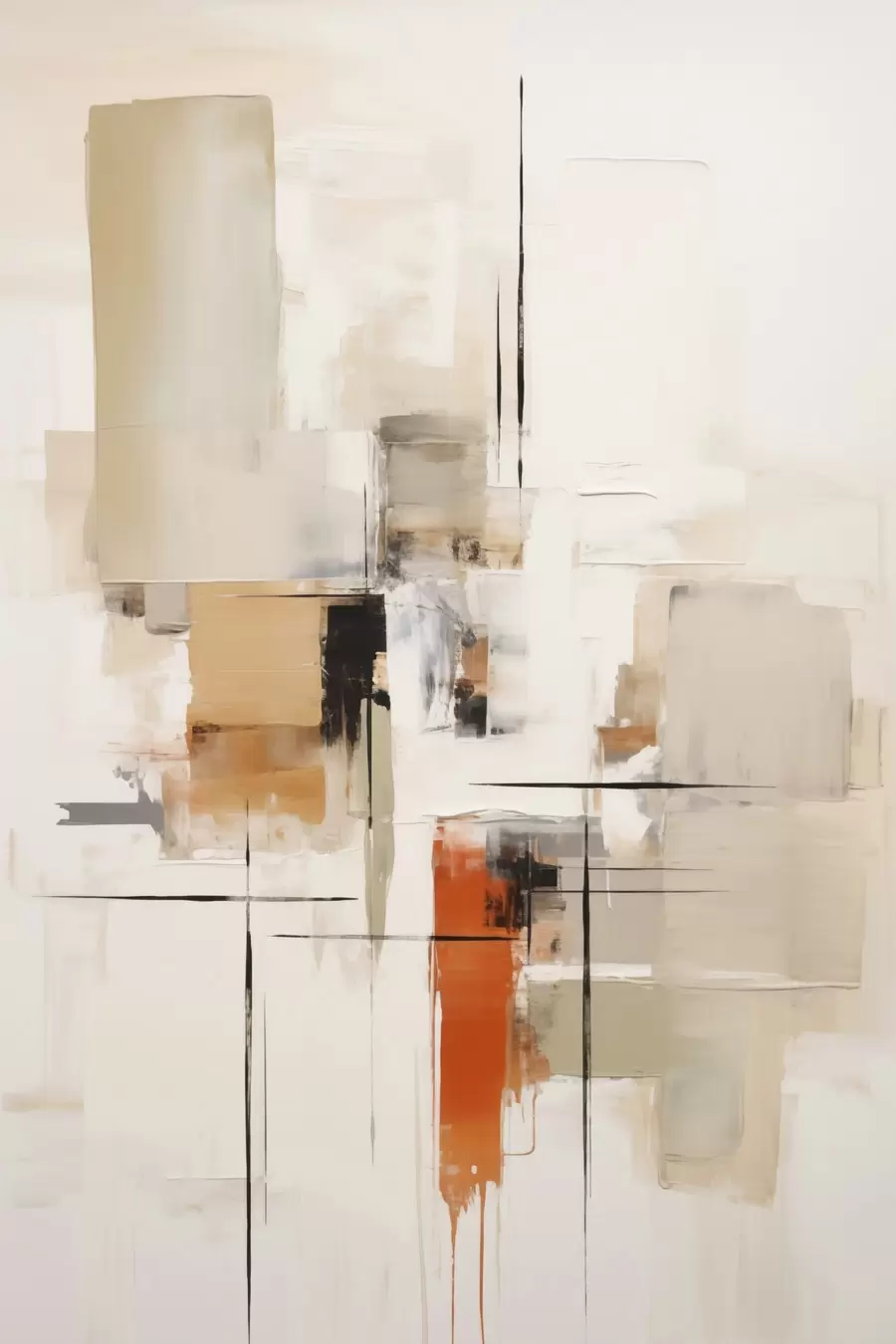 Papier peint Abstraction, imitation de la peinture f50847