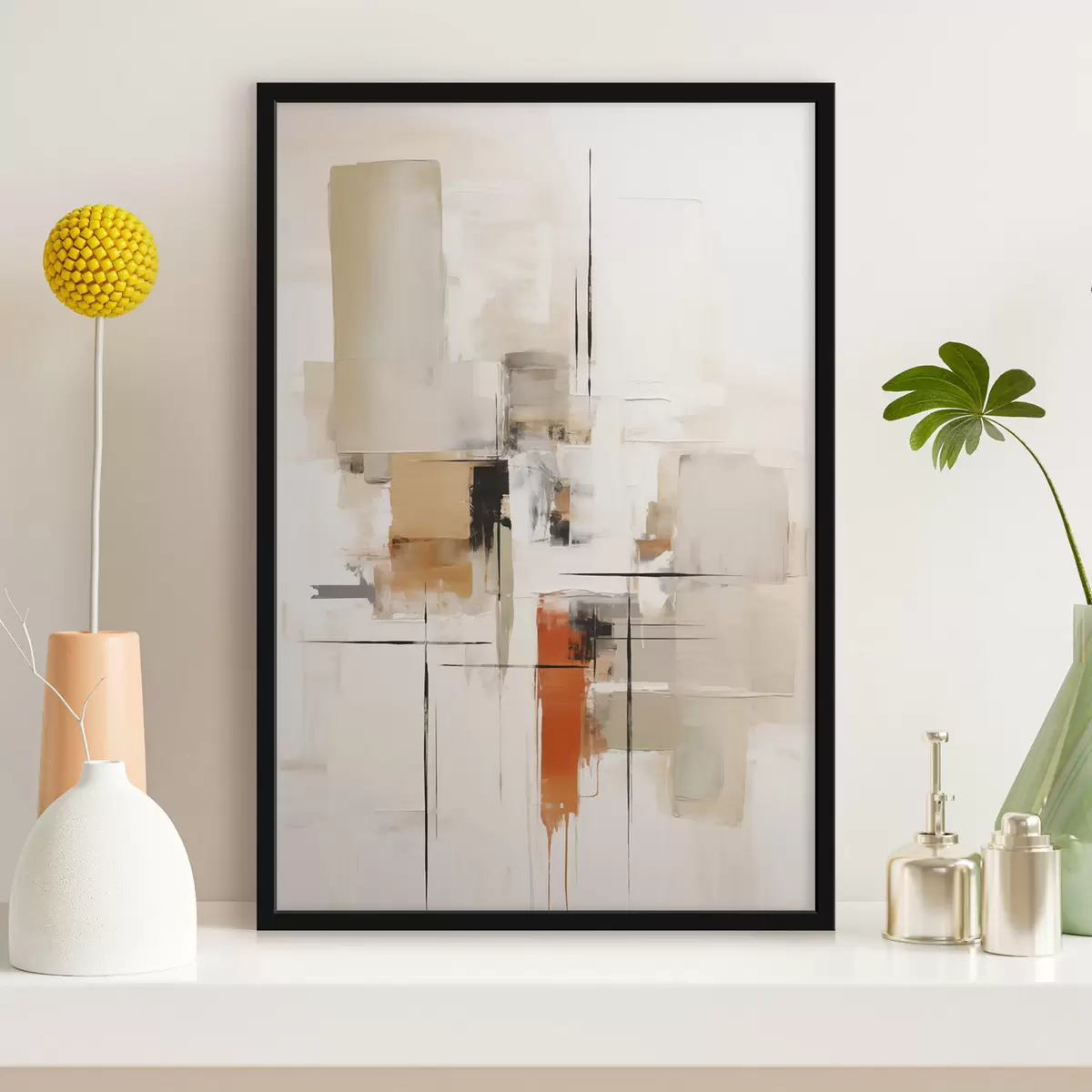 Poster Abstraction, imitation de la peinture f50847