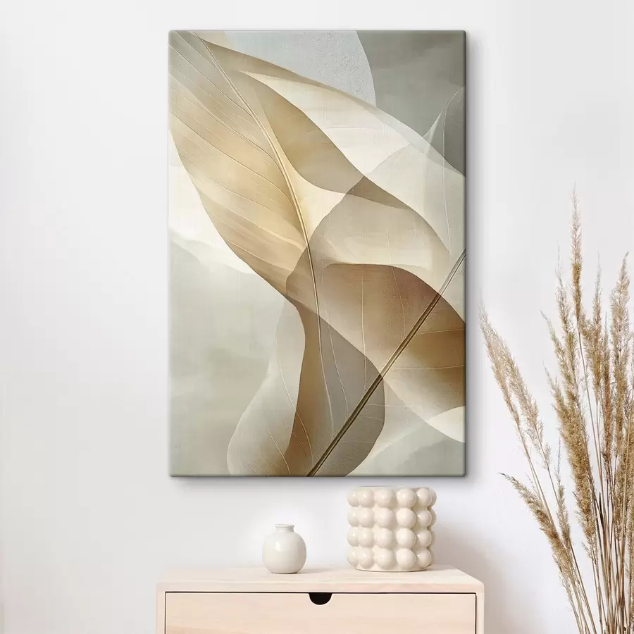 Tableau Courbes de soie et d'ambre s50739