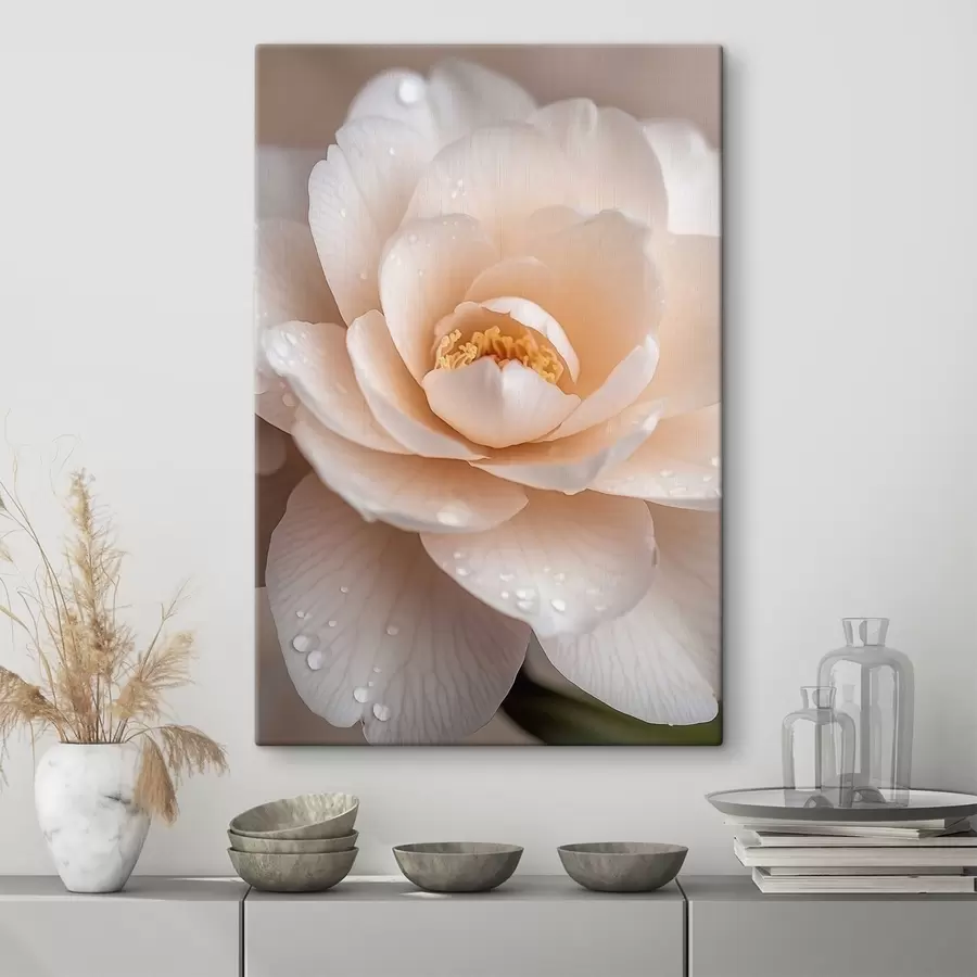 Tableau Thé à la rose en poudre s50744