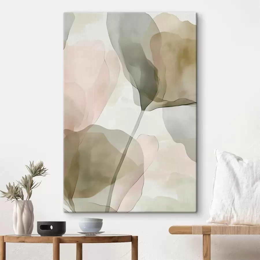 Tableau Art botanique raffiné aux tons pastel s50751