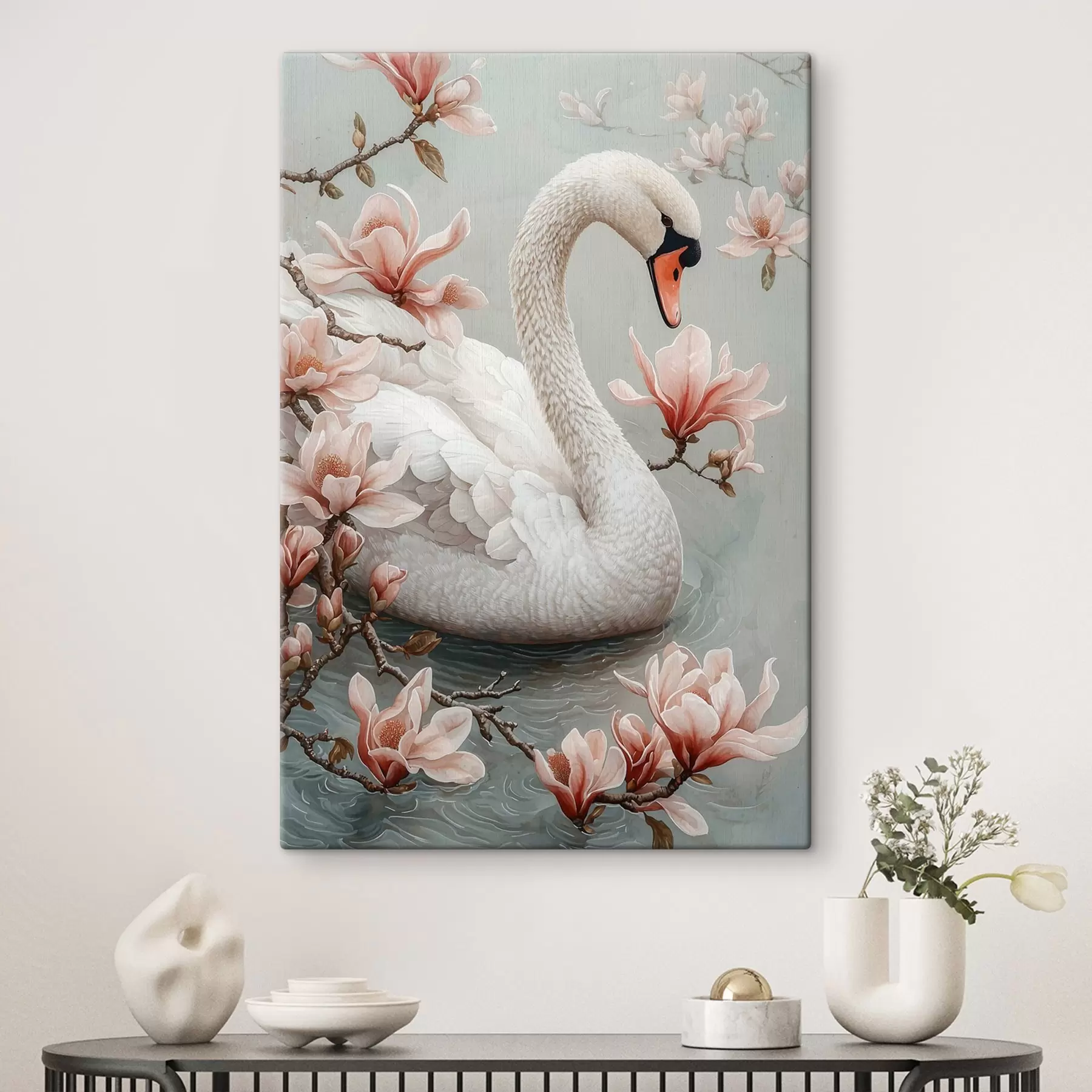 Tableau La grâce de Blanche-Neige au bord de l'eau s50754