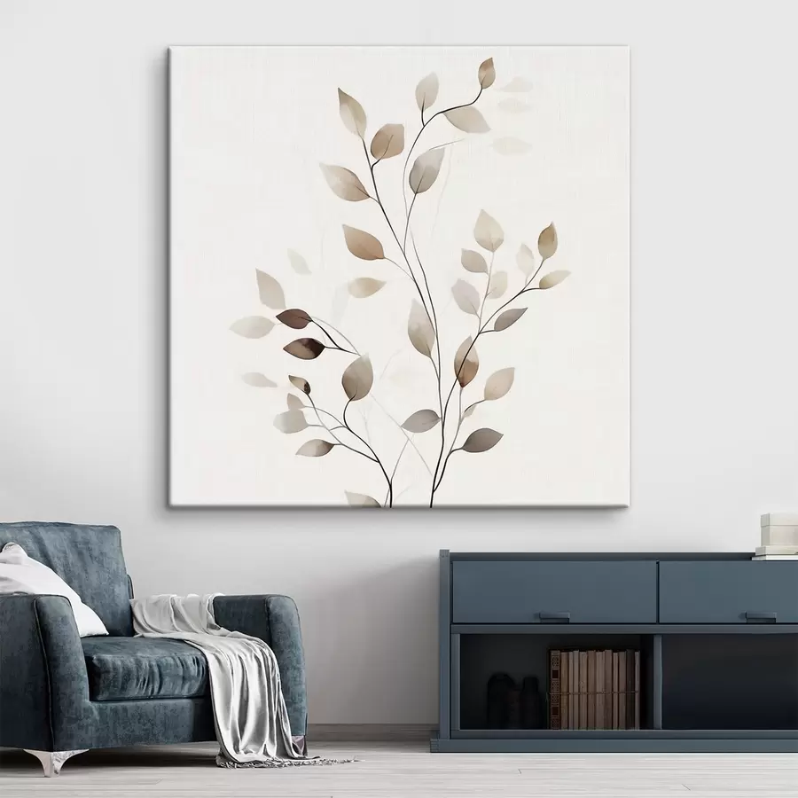 Tableau Une branche graphique élégante s50763
