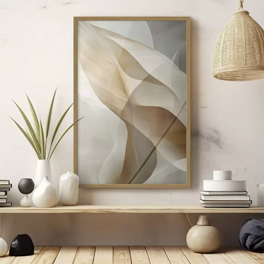 Papier peint Courbes de soie et d'ambre f50739