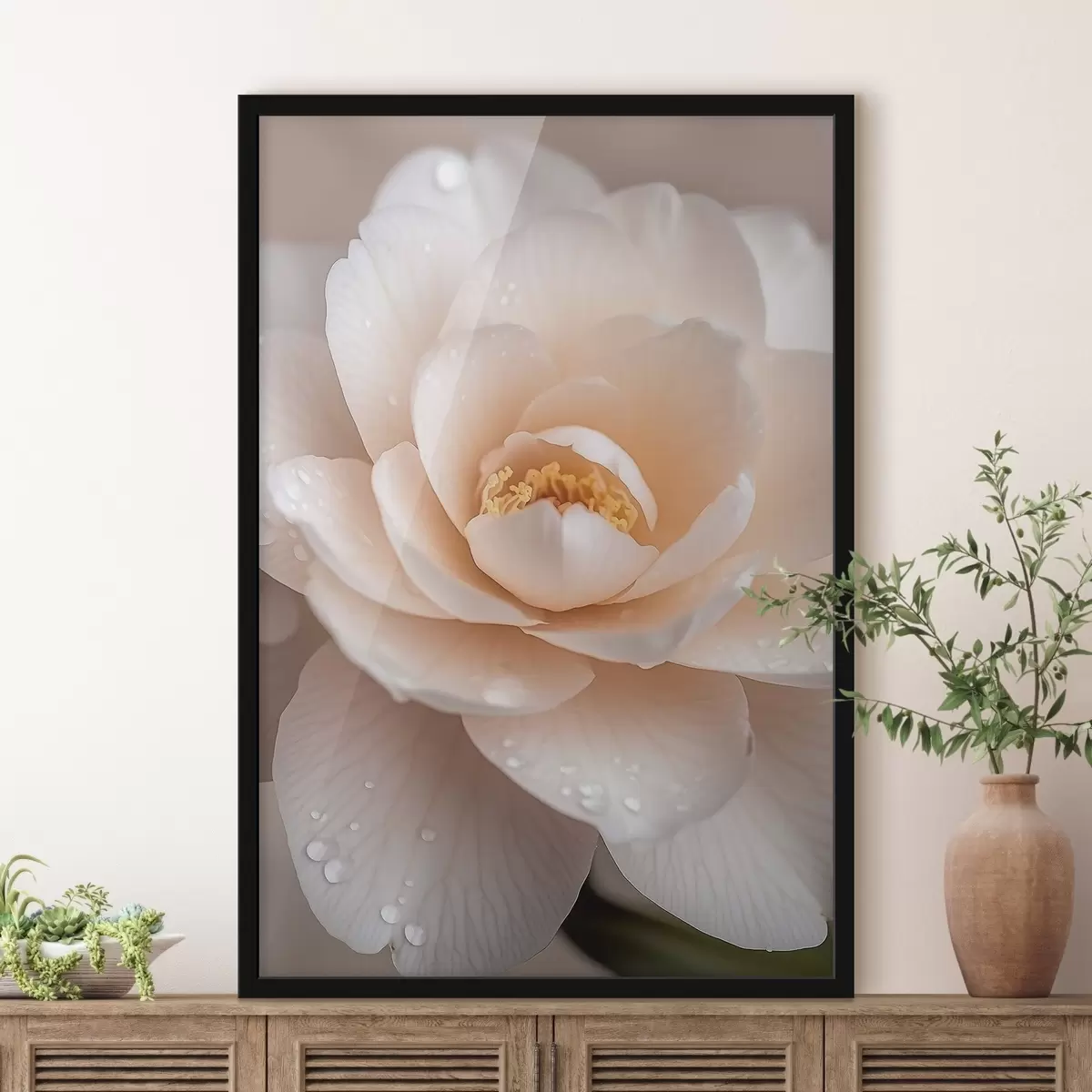 Poster Thé à la rose en poudre f50744