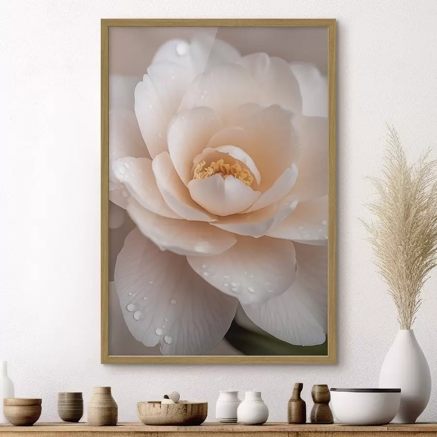 Papier peint Thé à la rose en poudre f50744