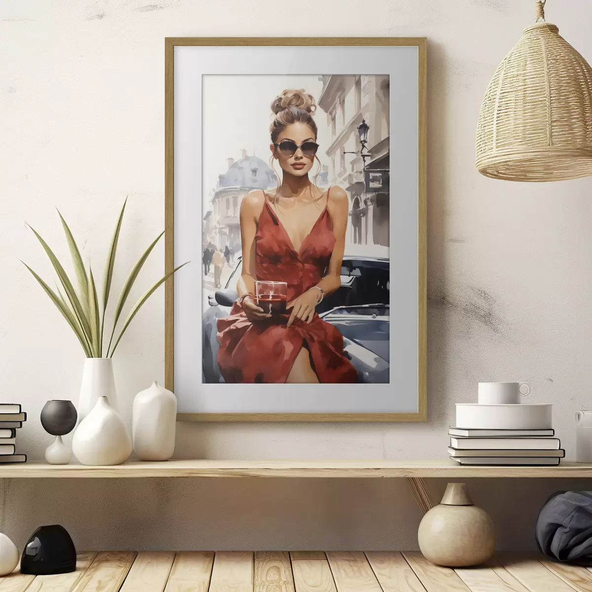 Poster « Woman in Red » de Convertible f50745