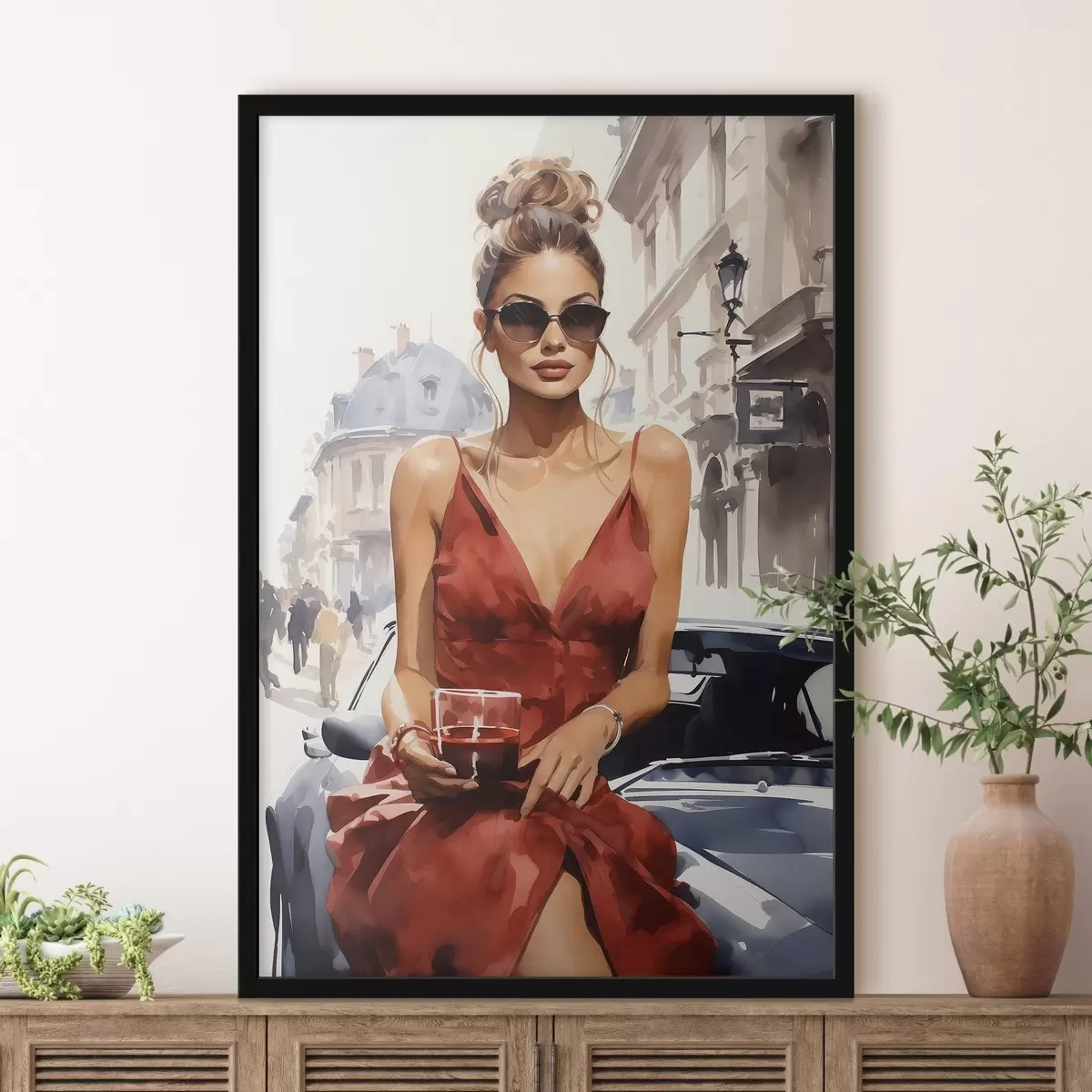 Poster « Woman in Red » de Convertible f50745