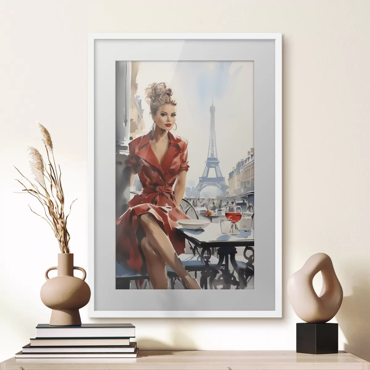 Poster Silhouette parisienne à la Tour Eiffel f50746
