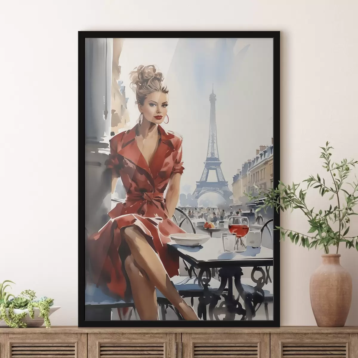 Poster Silhouette parisienne à la Tour Eiffel f50746