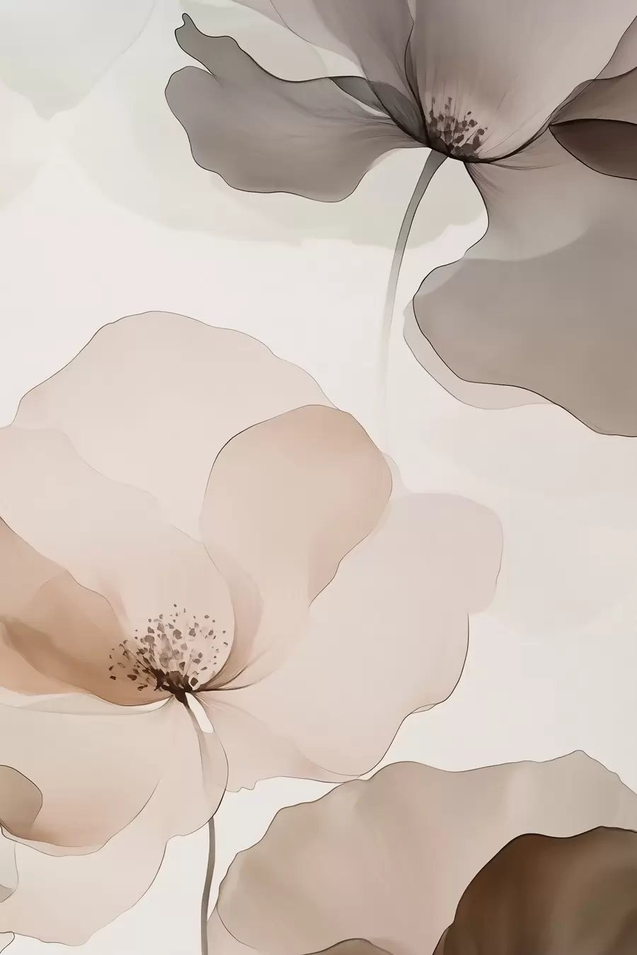Papier peint Pétales en poudre pour aquarelle f50749
