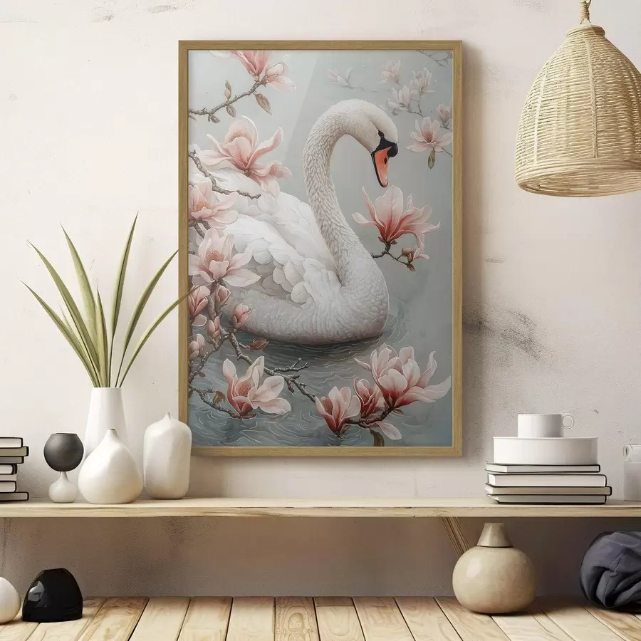 Papier peint La grâce de Blanche-Neige au bord de l'eau f50754