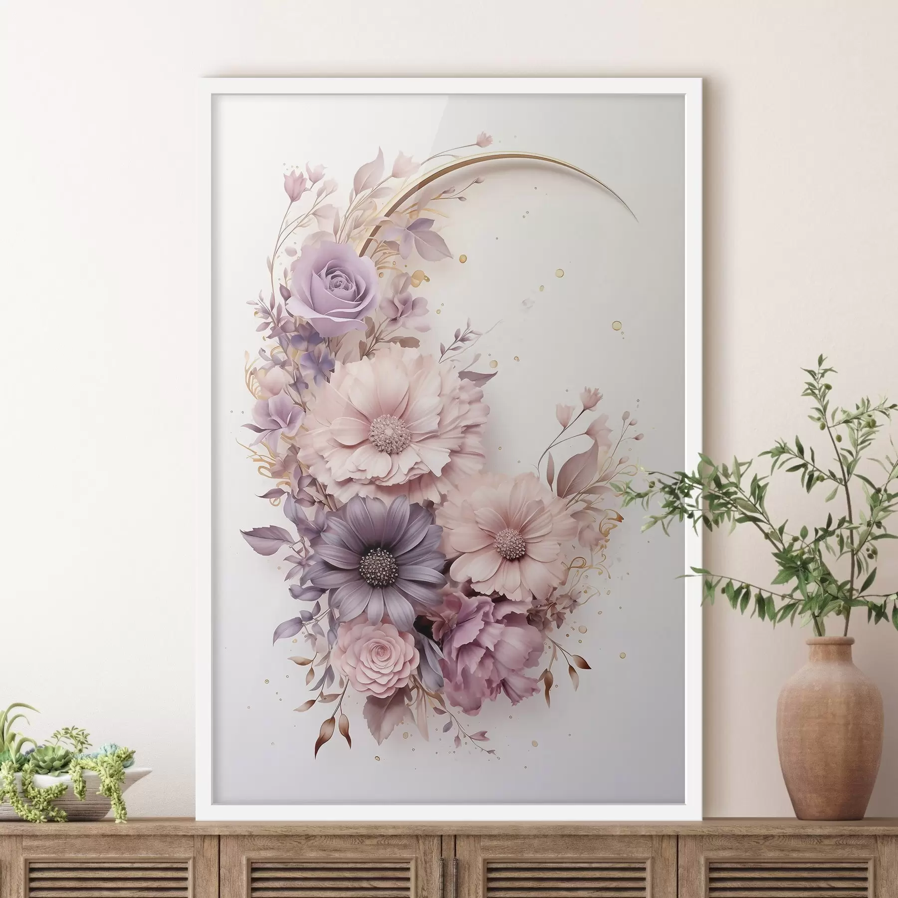 Papier peint Croissant de tendresse f50760
