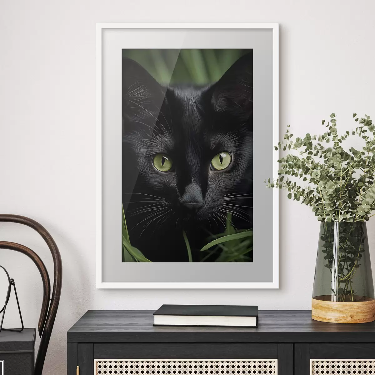 Poster Regard dans la verdure f50761