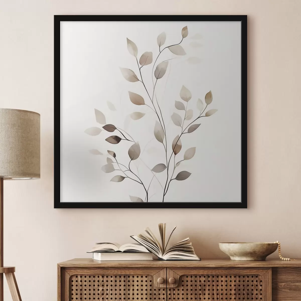 Poster Une branche graphique élégante f50763