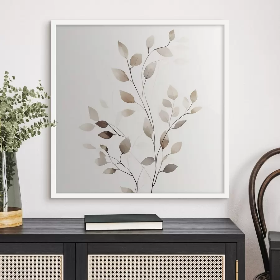 Papier peint Une branche graphique élégante f50763