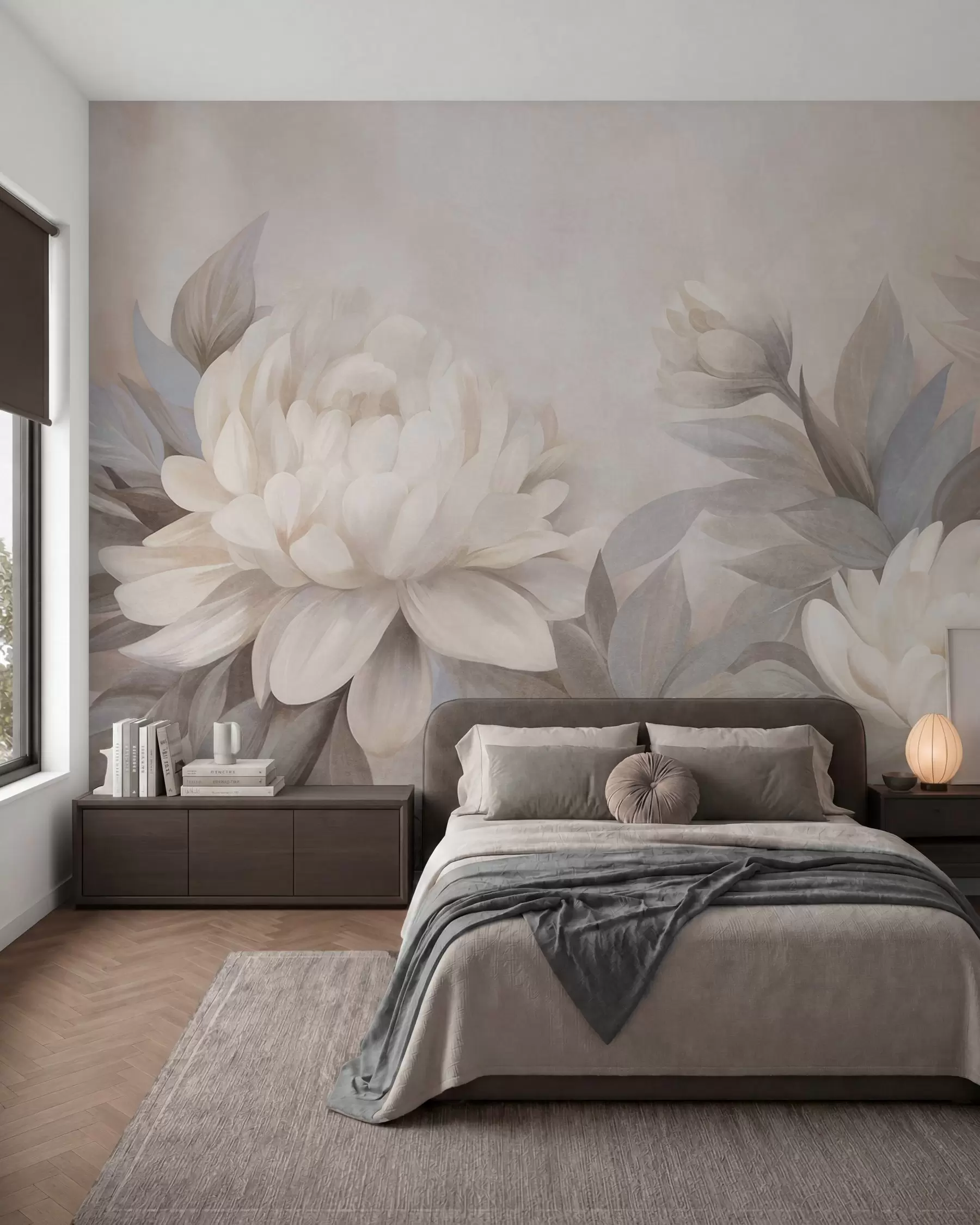 Papier peint Pivoines en pastel w10061