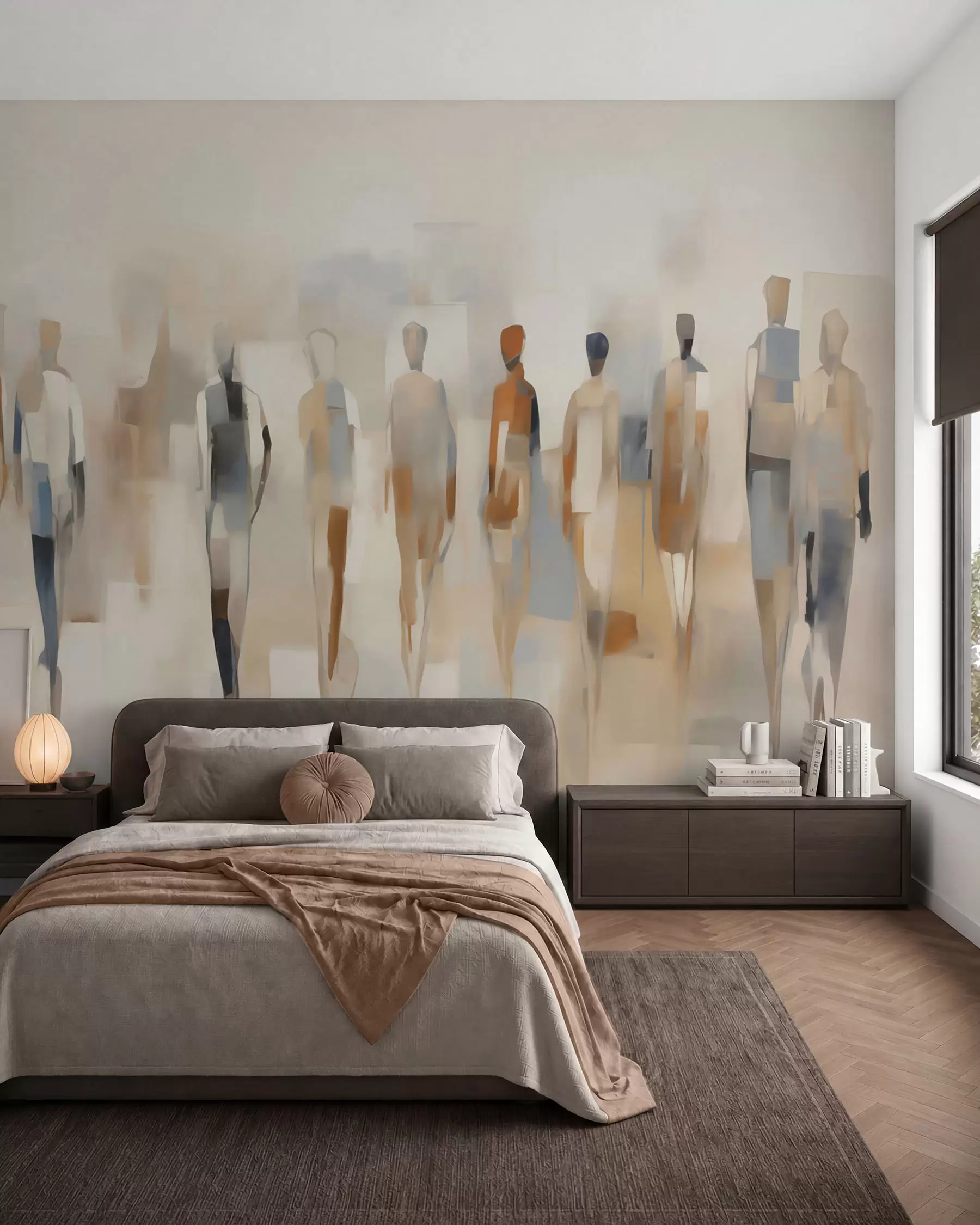 Papier peint Rythme des silhouettes w05944