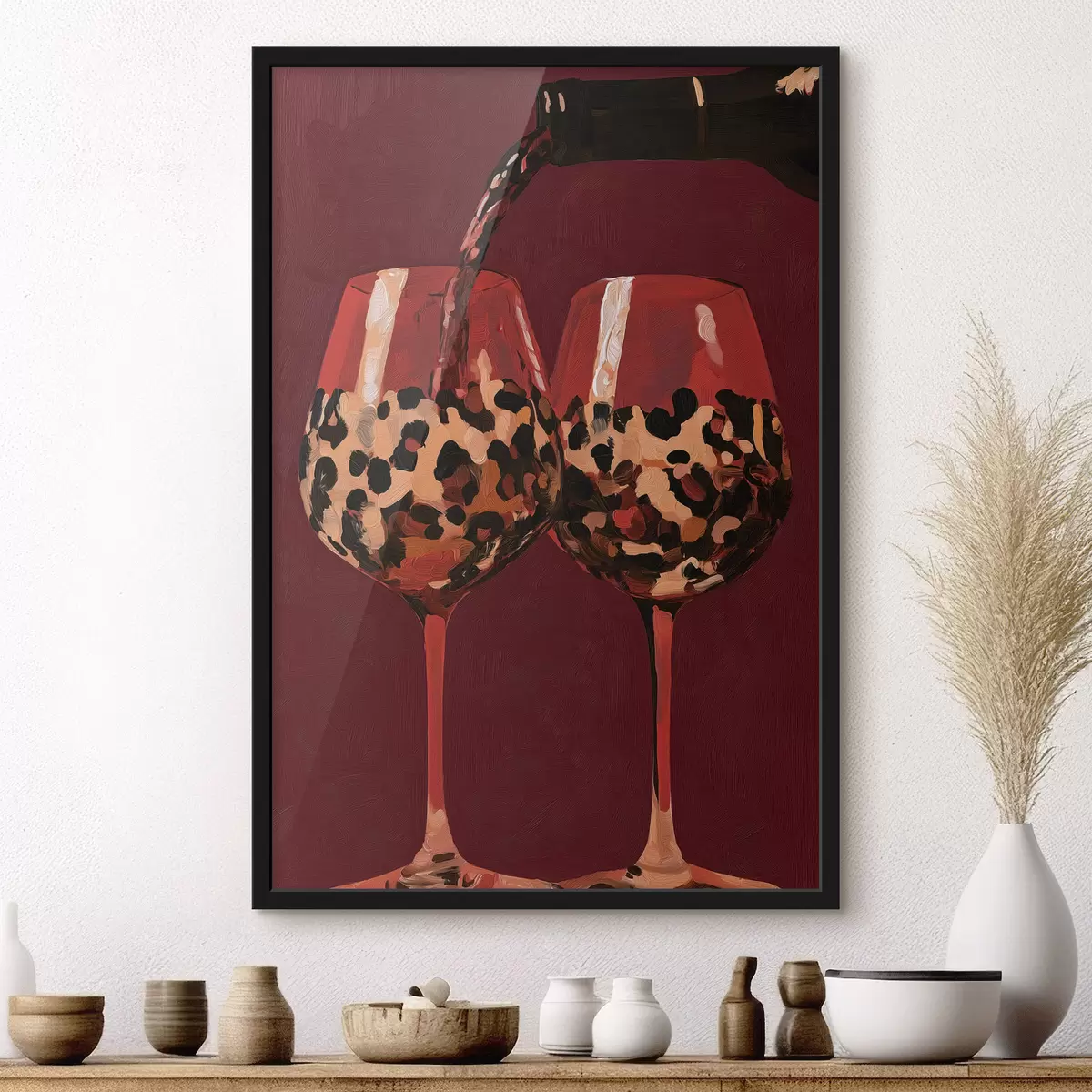 Poster Deux verres à vin f50900