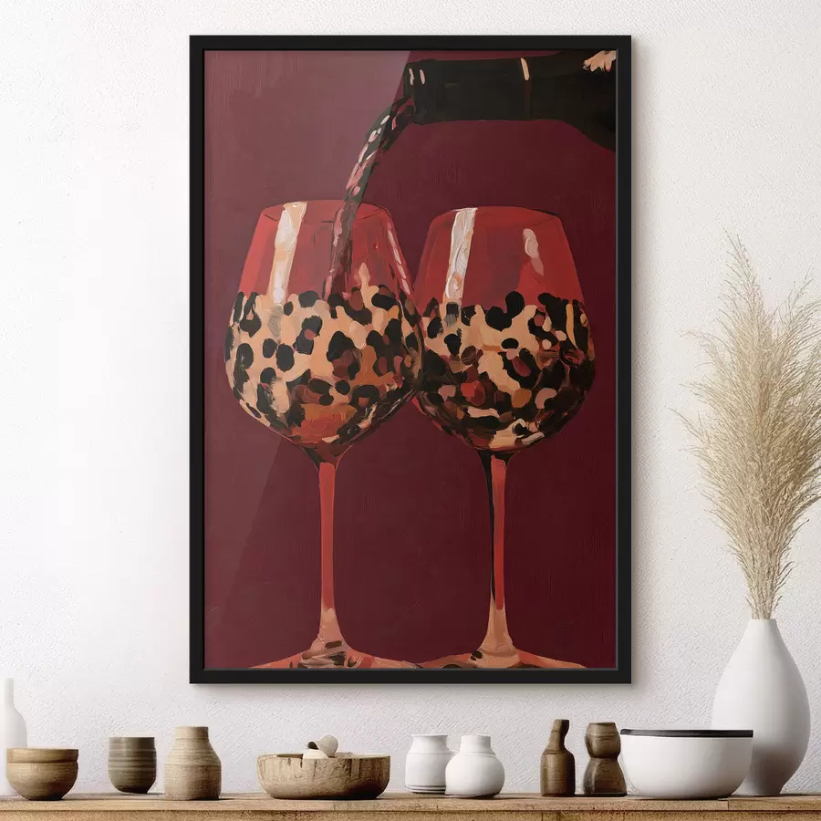 Papier peint Deux verres à vin f50900