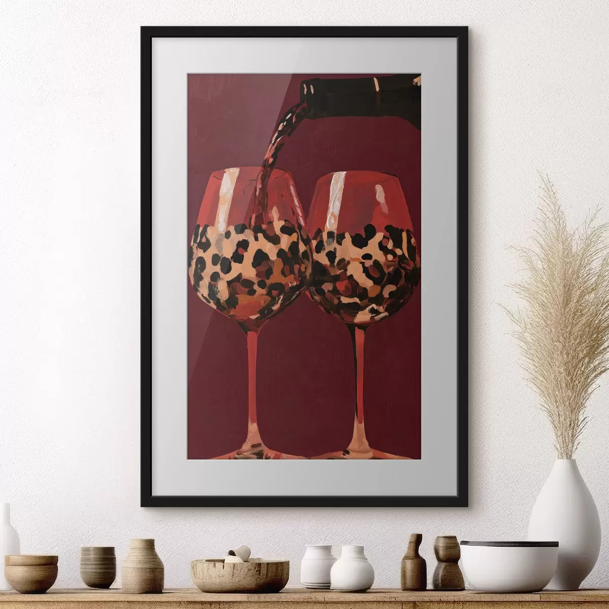 Poster Deux verres à vin f50900