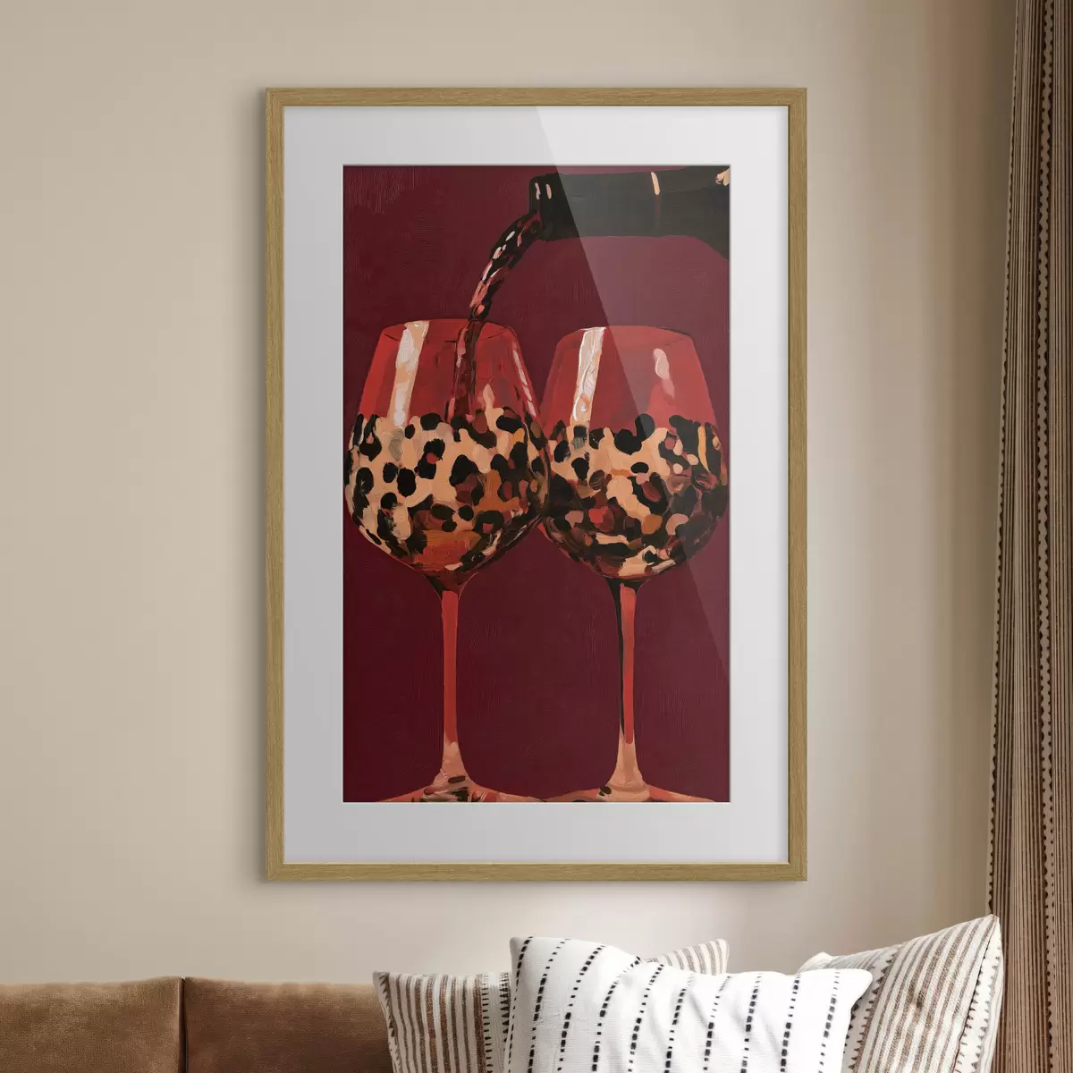 Poster Deux verres à vin f50900