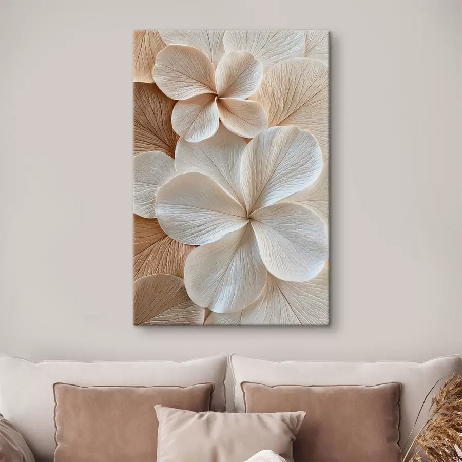 Tableau Pétales de fleurs abstraits s50857