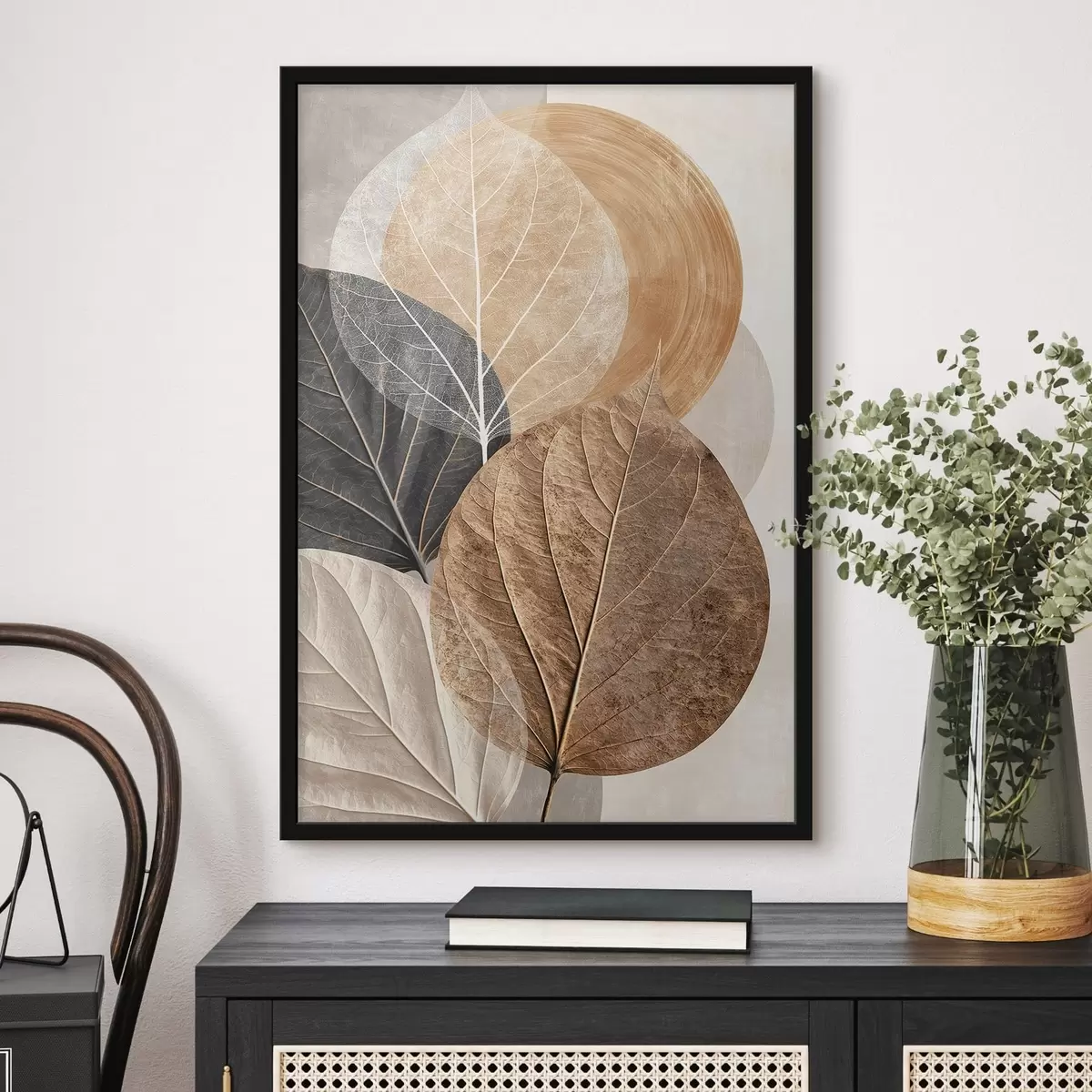 Poster Feuilles abstraites f50717