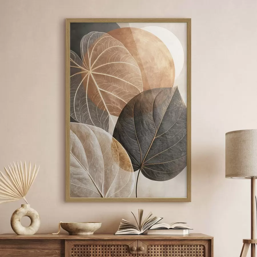 Papier peint Feuilles abstraites f50718