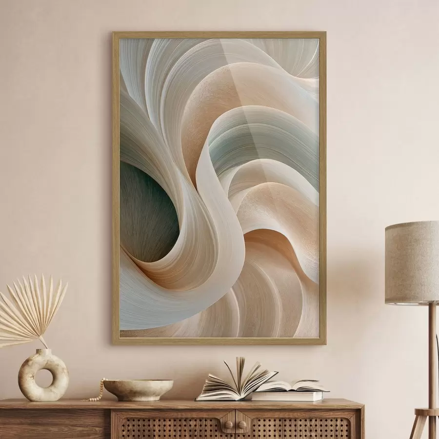 Papier peint Vagues abstraites et délicates f50856